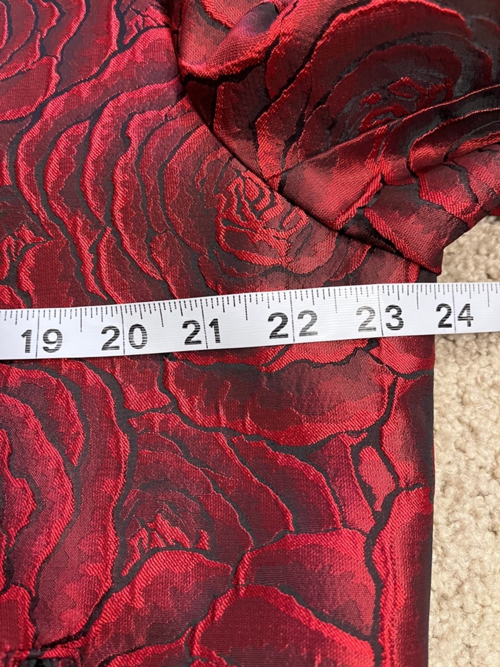 Artyzen Red Rose Woven Textured Jacquard Bomber Jacket Men’s Large - Picture 5 of 6